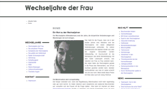 Desktop Screenshot of frauen-wechseljahre.de